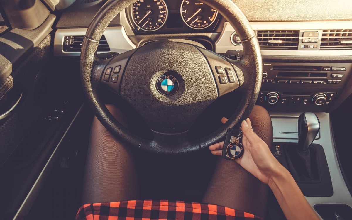 Обои за рулем БМВ