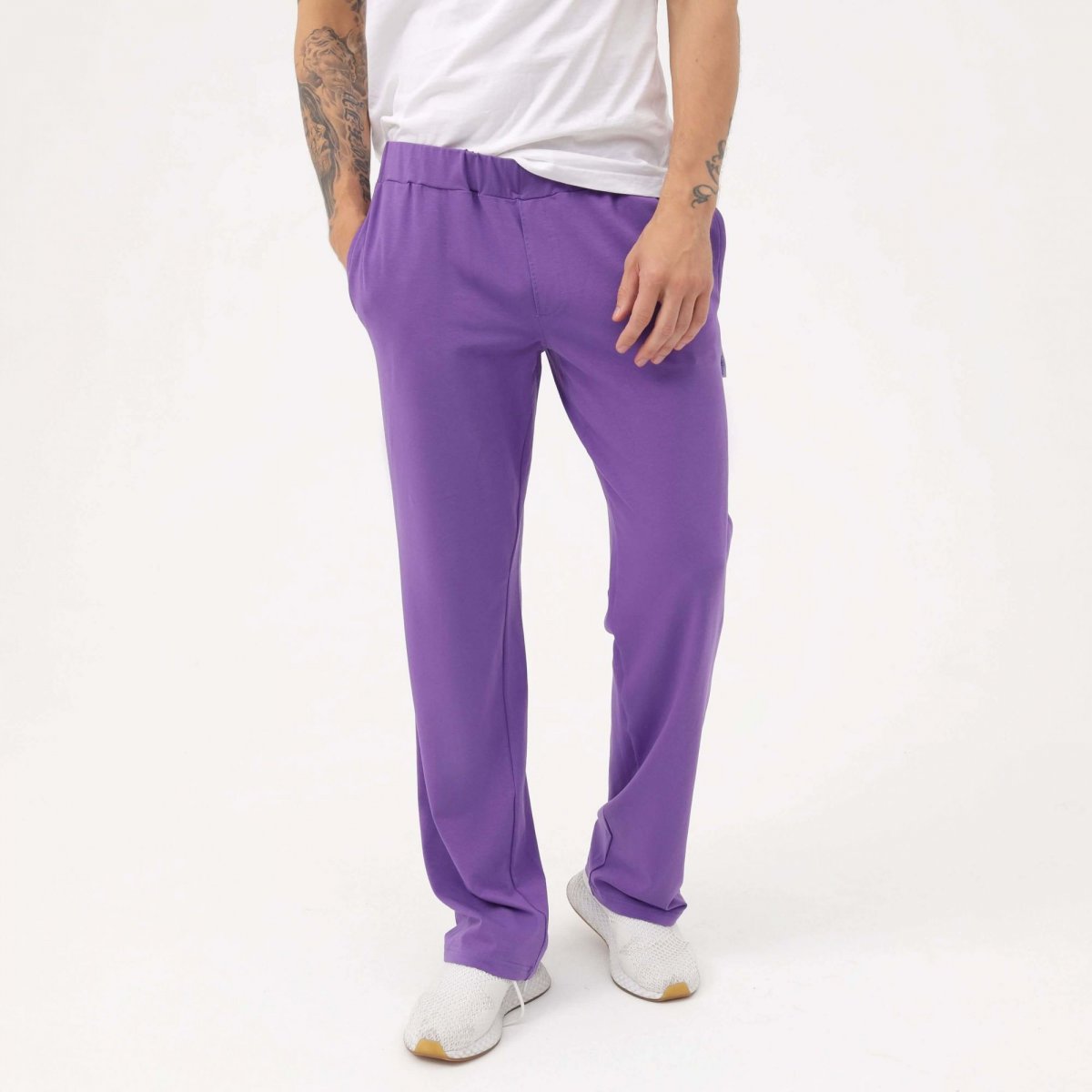 Бернард Мейер фиолетовые мужские брюки фиолетовые