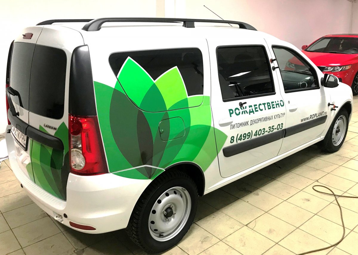 Брендирование авто Ларгус видеонаблюдение