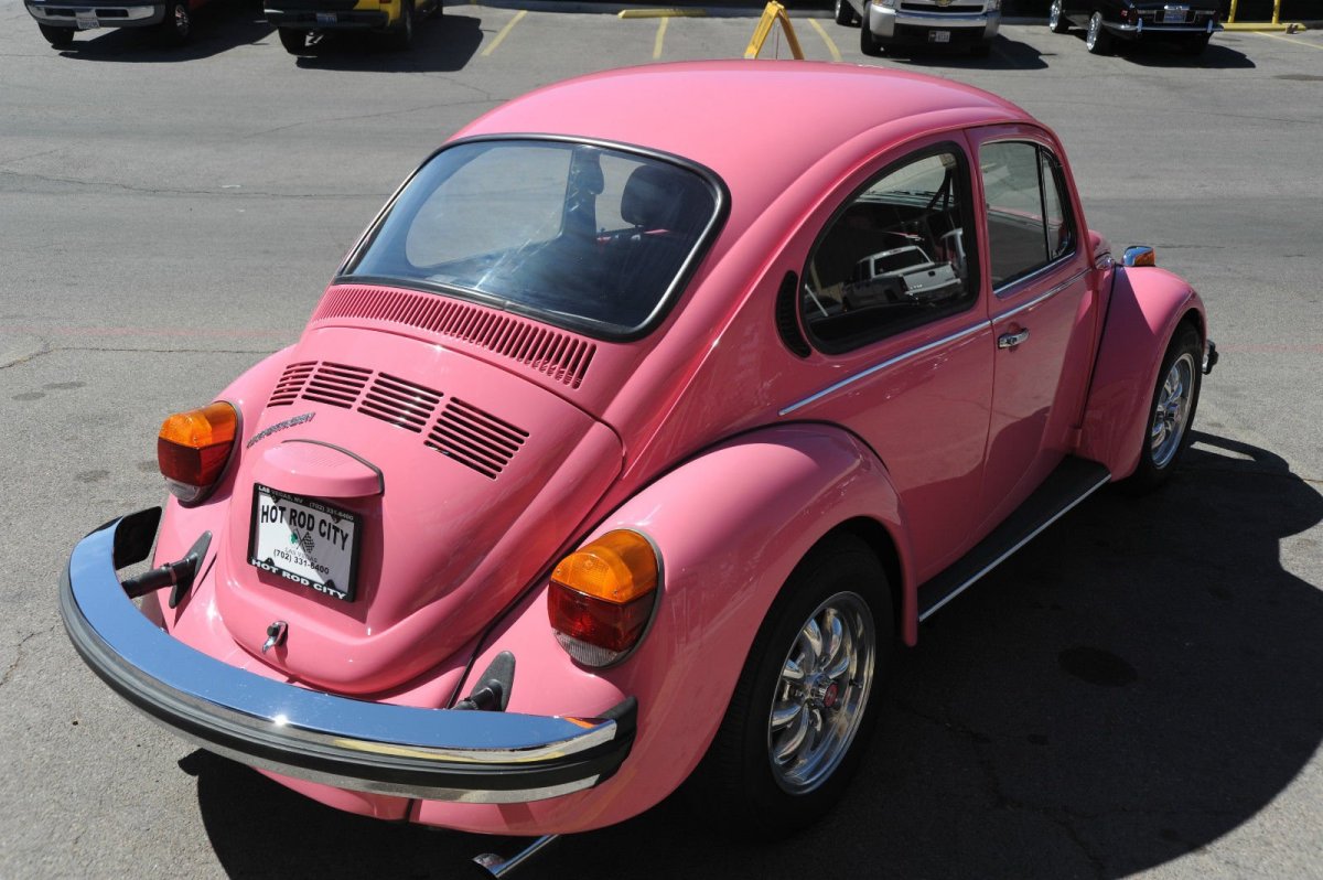 Pink Volkswagen Beetle