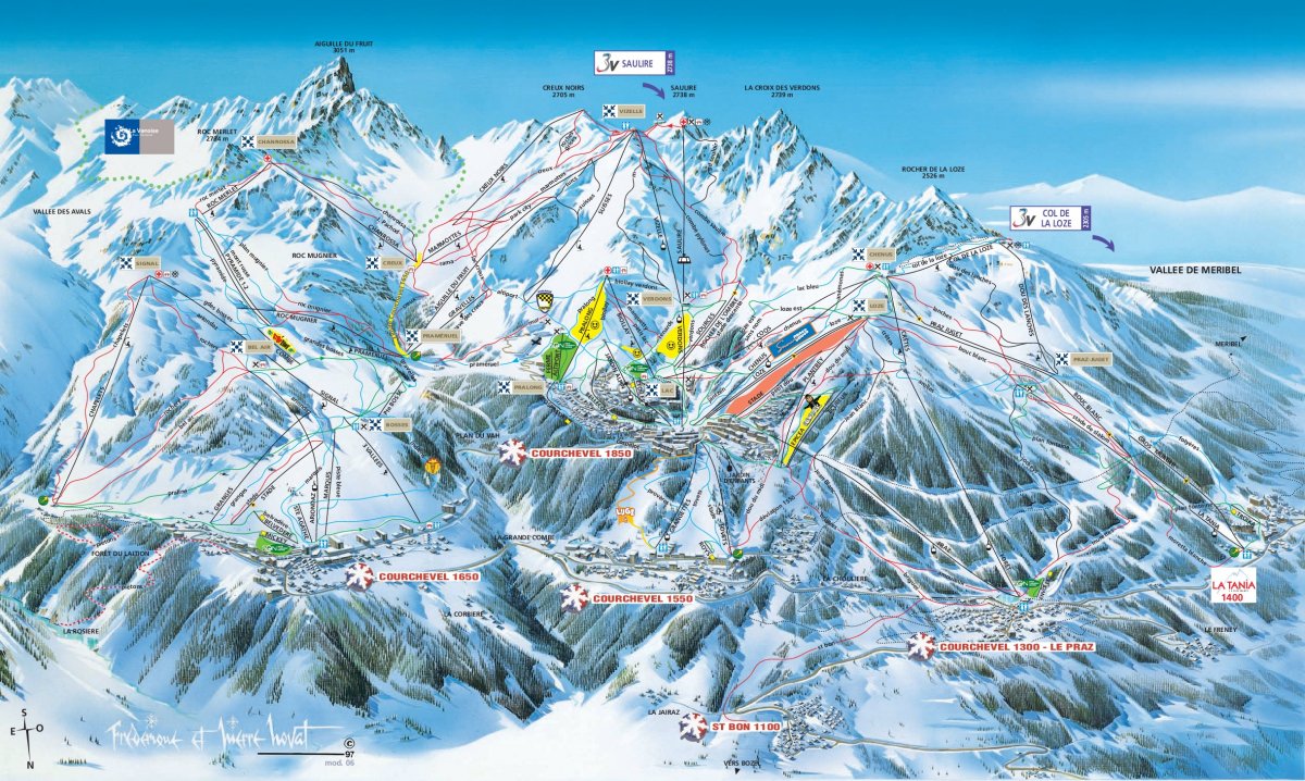 Куршевель 1850 трассы