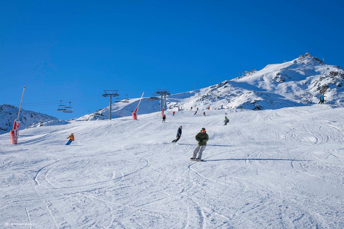 Склоны Куршавель спуск