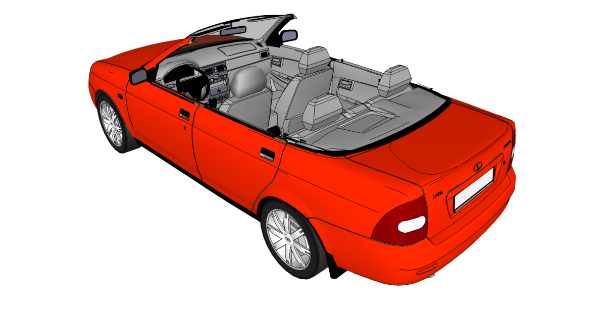 Лада Приора хэтчбек кабриолет