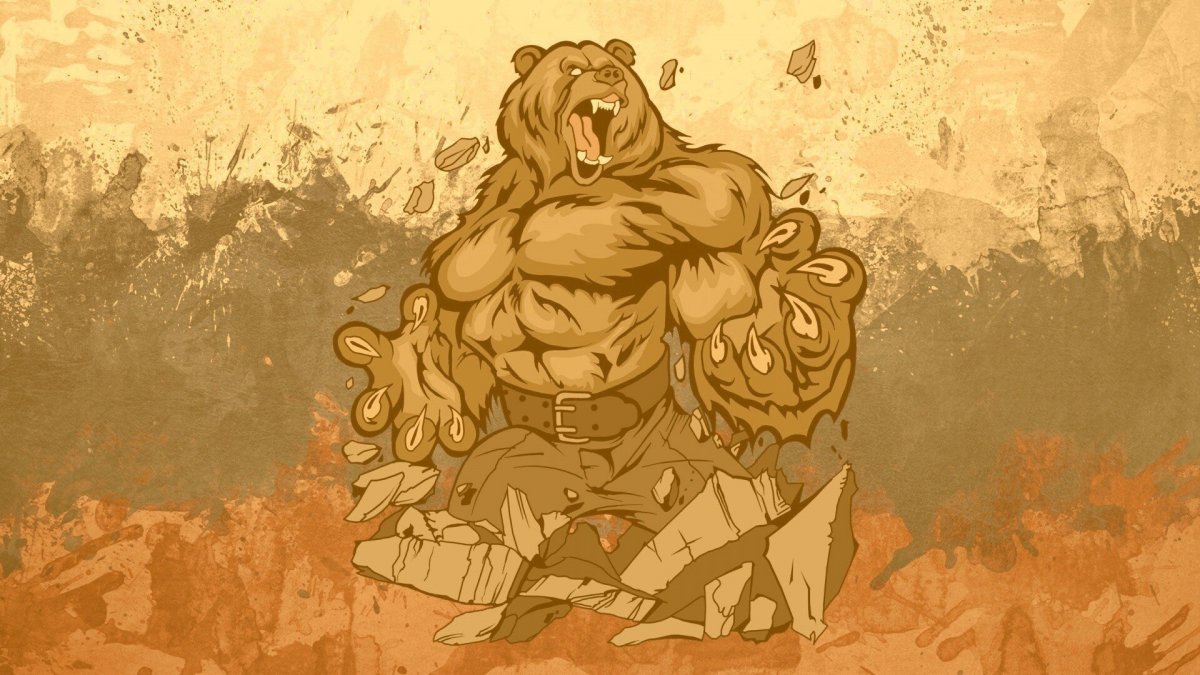 Медведь со штангой