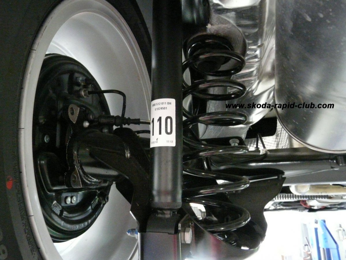 Skoda Rapid задняя подвеска