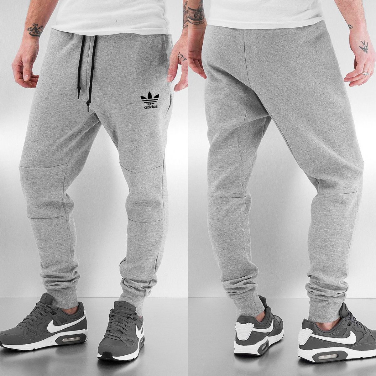 Черные джоггеры с манжетами Nike Club