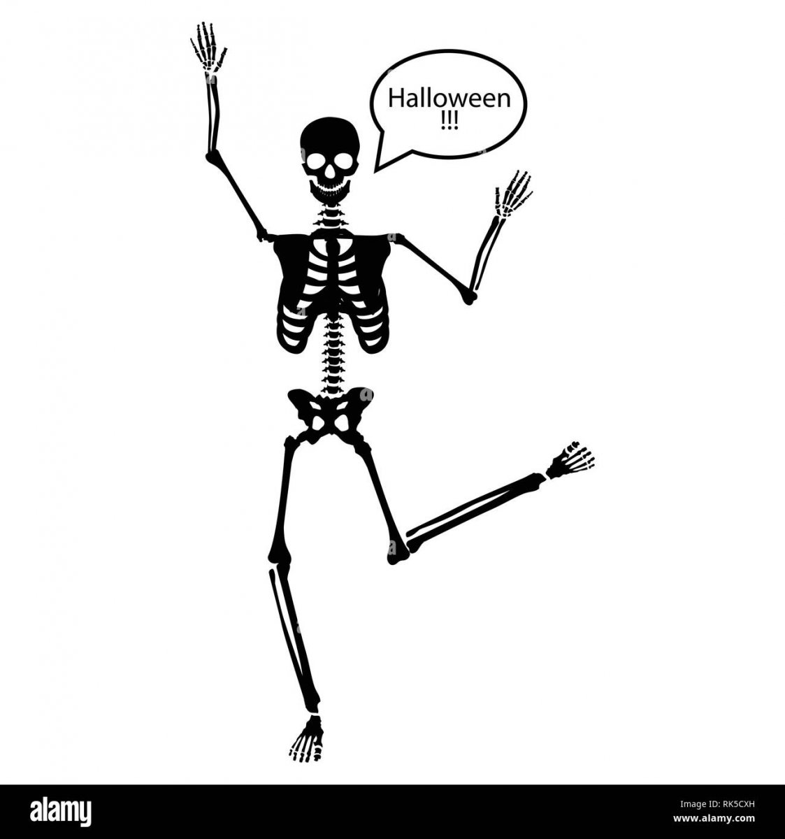 Танцующие скелеты вектор