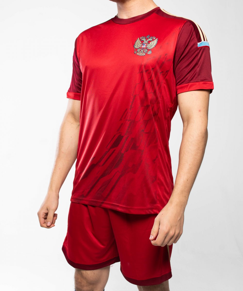 Футбольная форма России красно белая