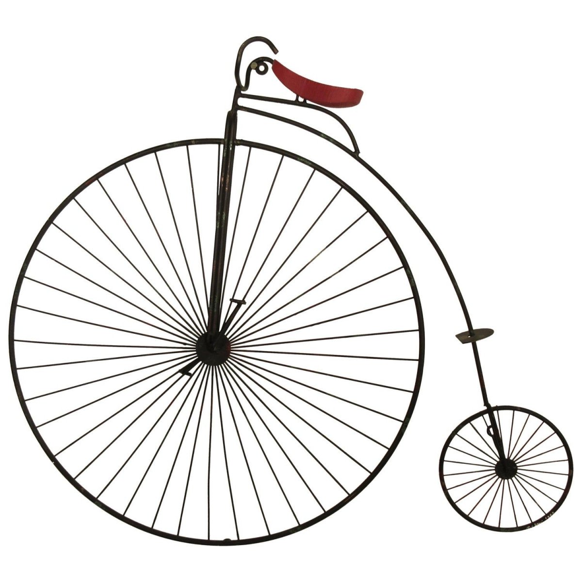 Старинный велосипед с большим колесом