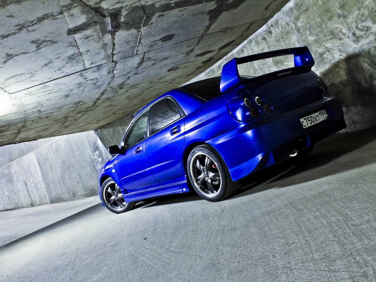Subaru Impreza WRX синяя