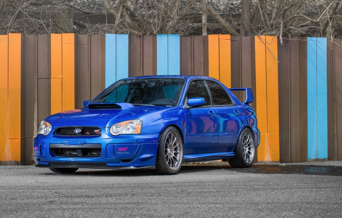 Subaru Impreza WRX синяя