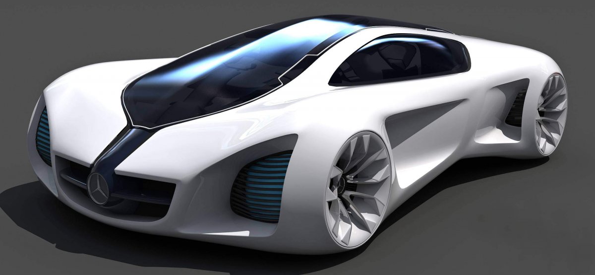 Машина Mercedes Benz Biome раскраска