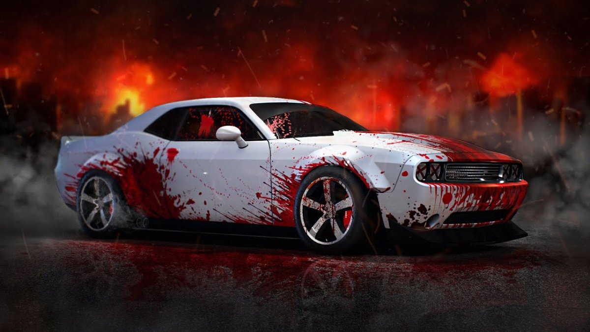 Dodge Challenger srt Hellcat Кровавый