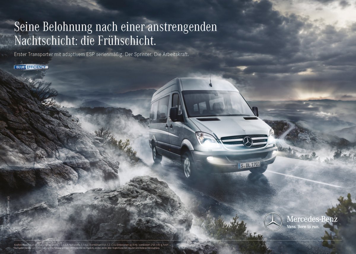 Mercedes Sprinter advertising