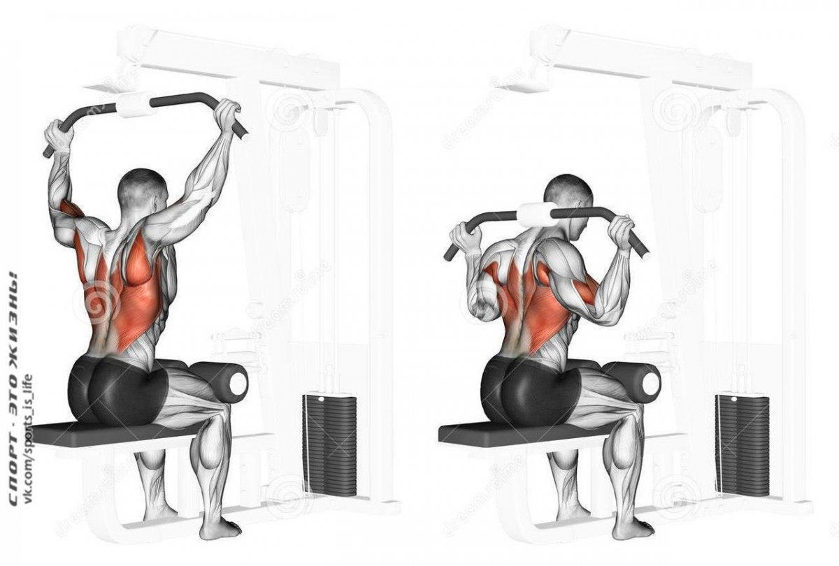 Тяга верхнего блока фото