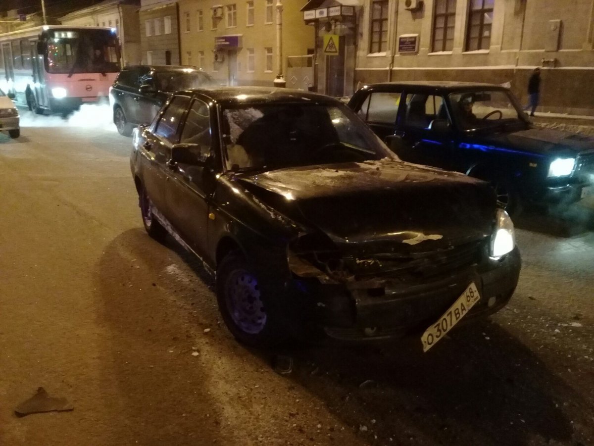 Приора ДТП хэтчбек лето