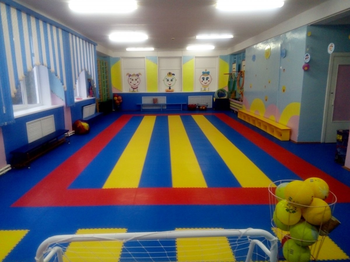 Покрытие в спортивный зал детского сада