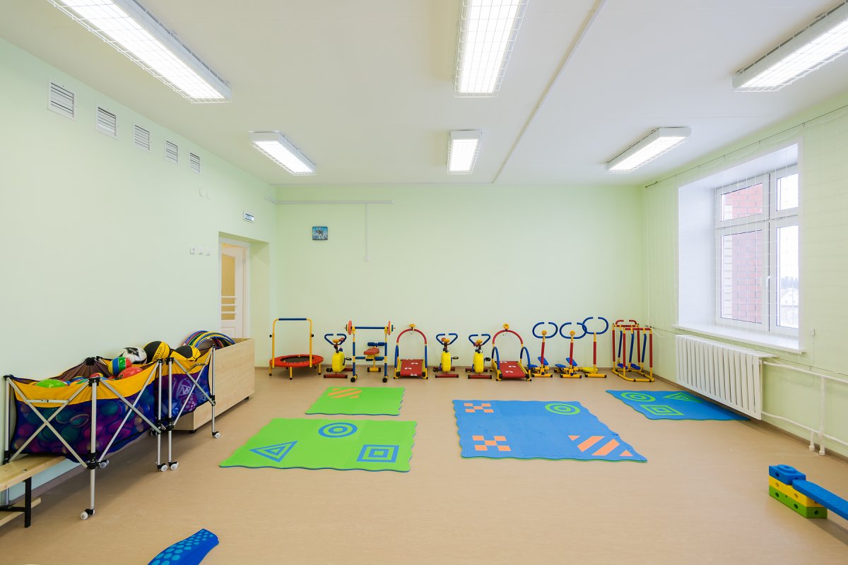 Физкультурный зал в детском саду