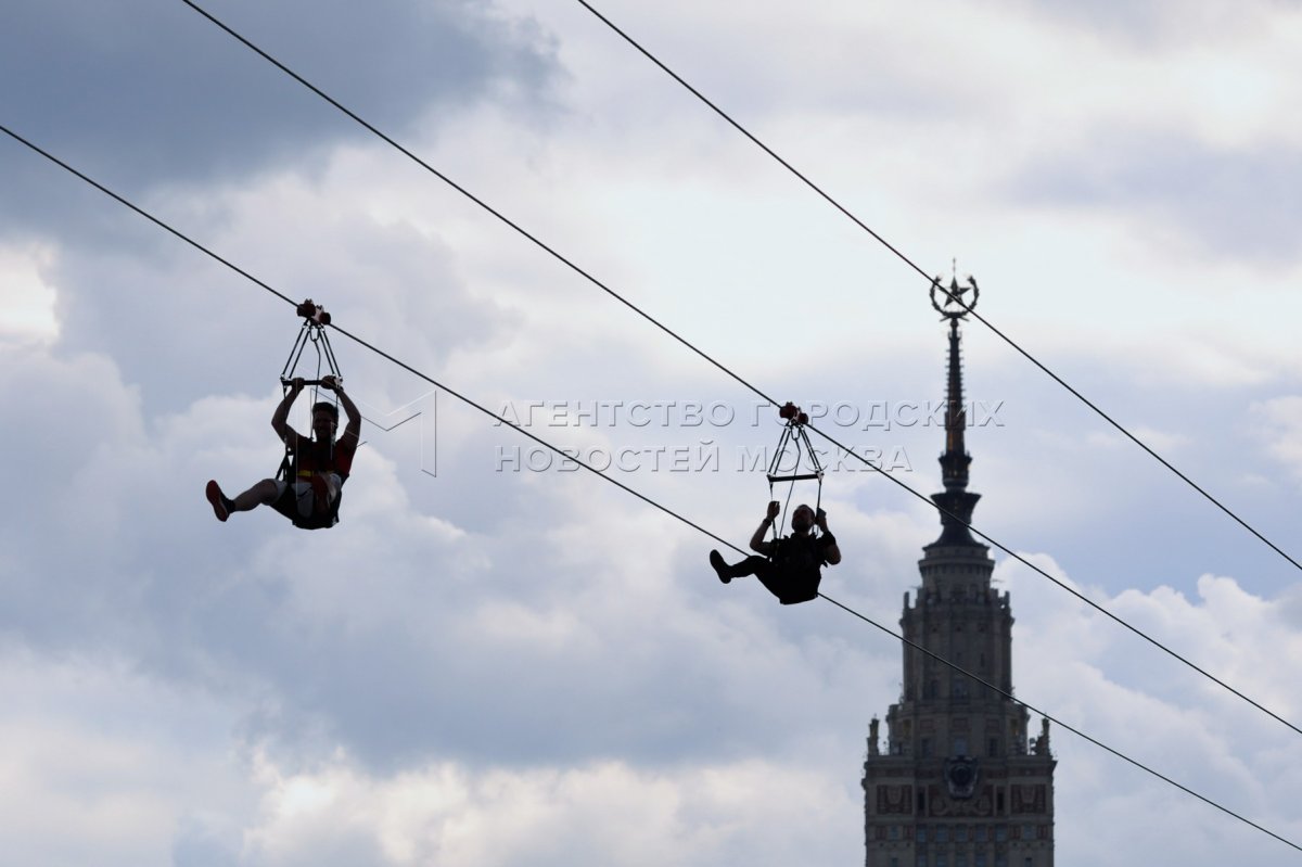 Зиплайн Москва Воробьевы горы