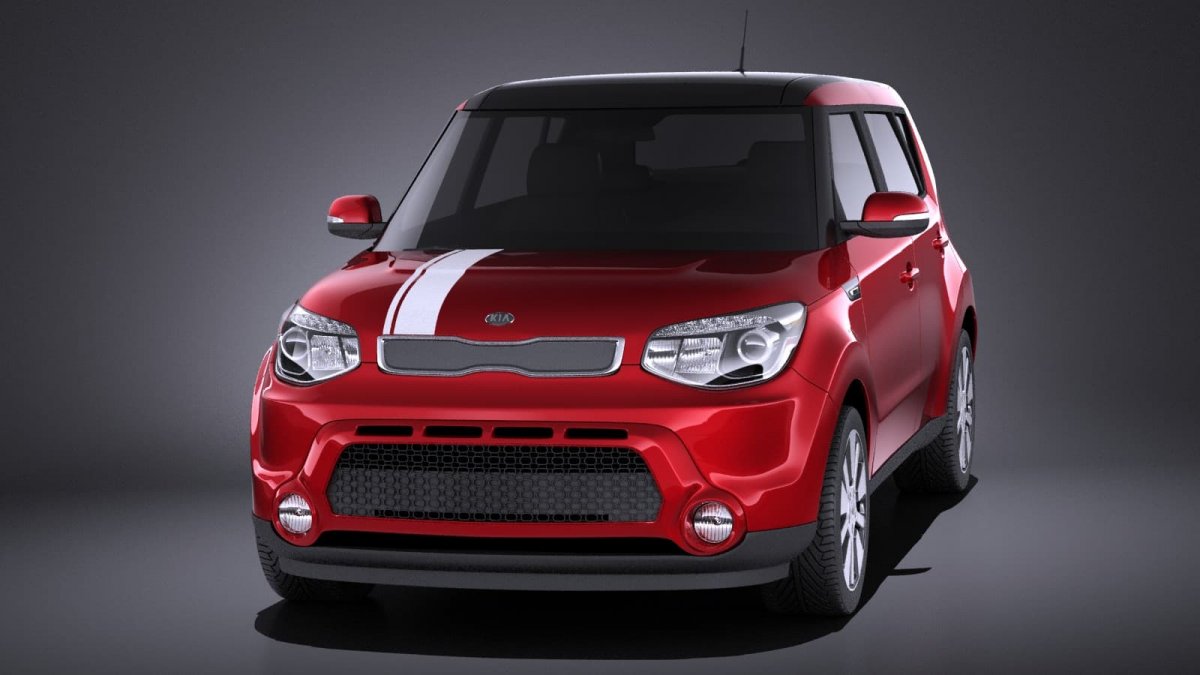 Kia Soul красная