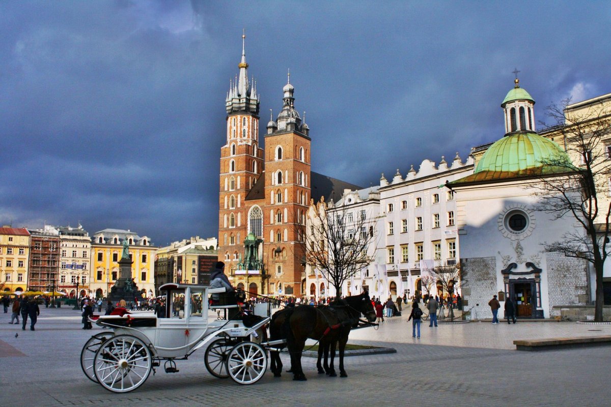 Города Польши Краков костёл