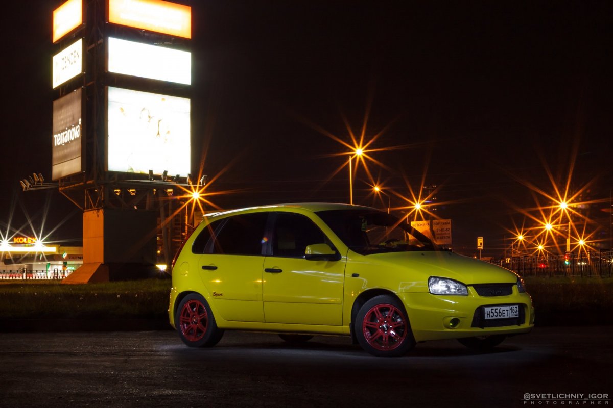 Lada Kalina Sport жёлтый