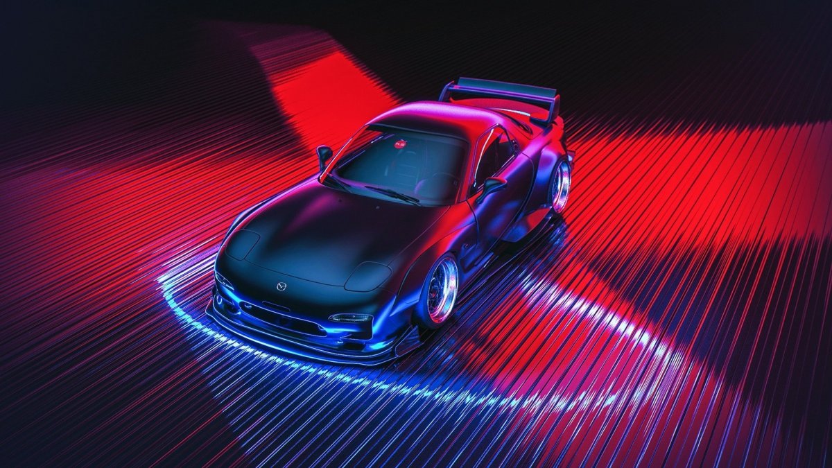 Mazda rx7 неон
