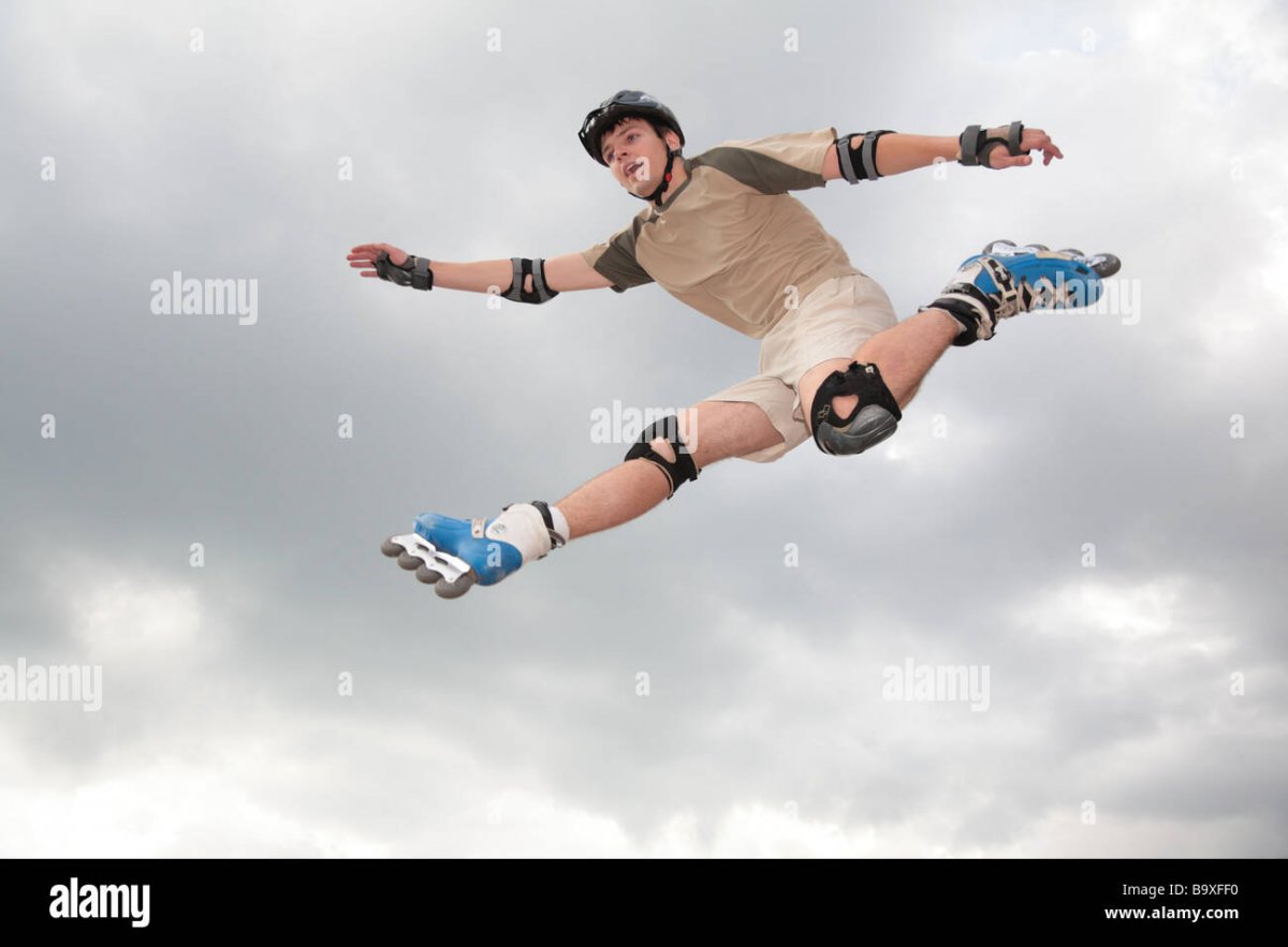 Роллер в прыжке