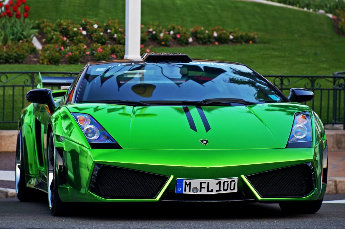 Lamborghini Gallardo зеленый