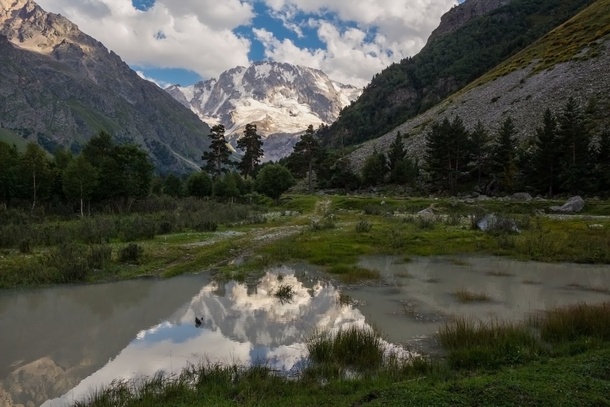 Кавказ горы ущелье Адыр-Суу гора Уллу Тау