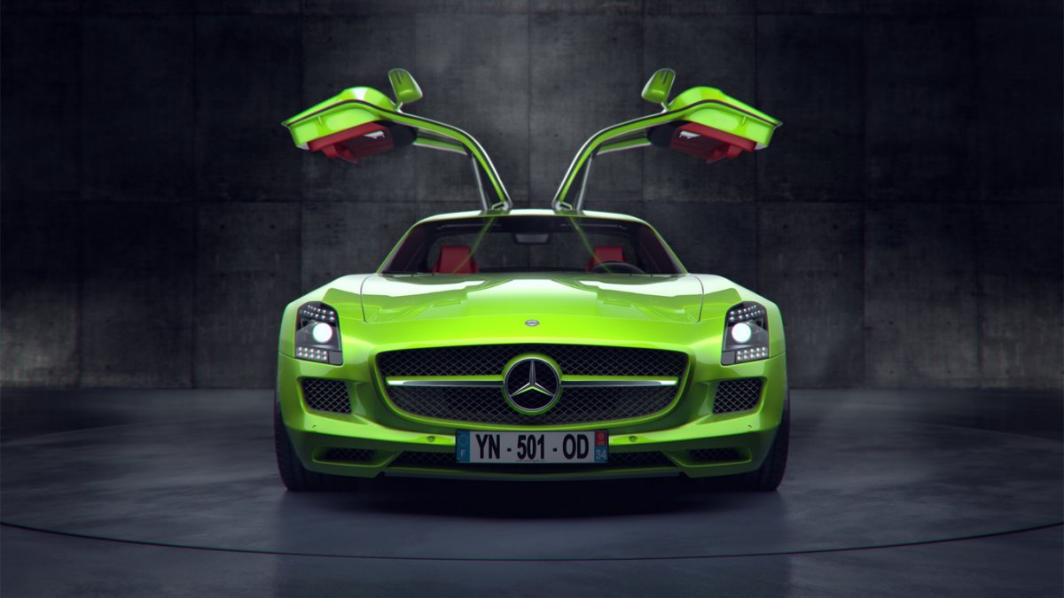 Mercedes SLS AMG 2020 Green