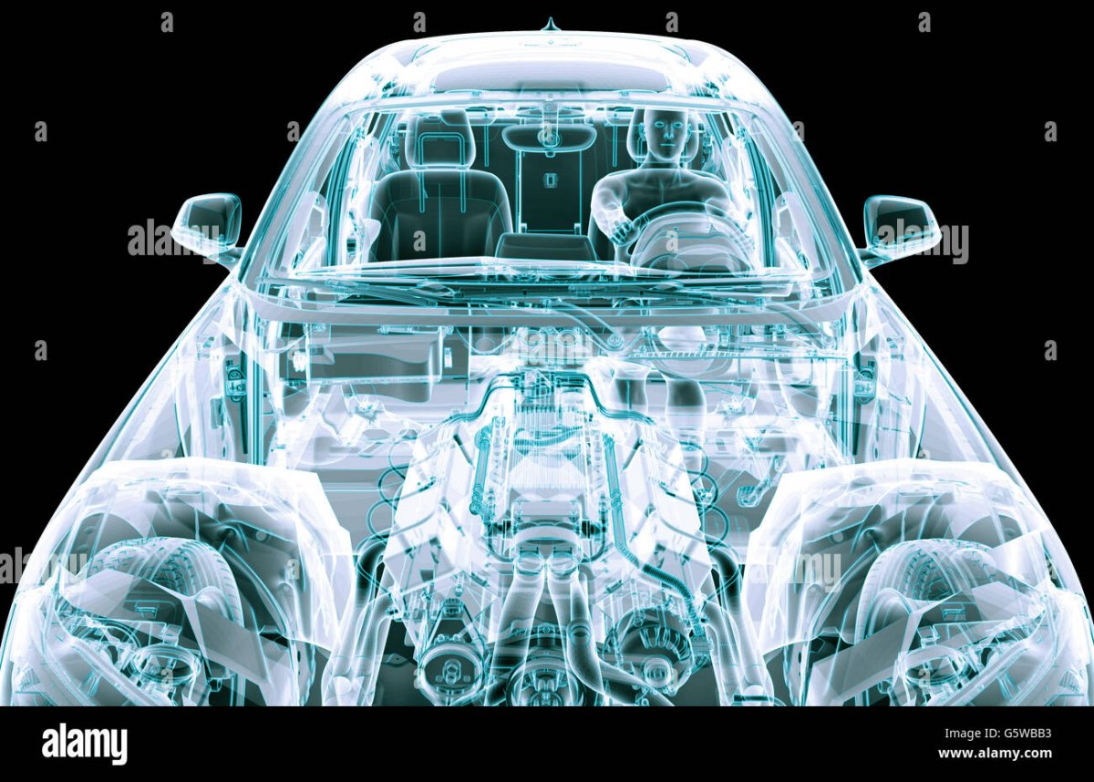 Рентгеновский снимок автомобиля