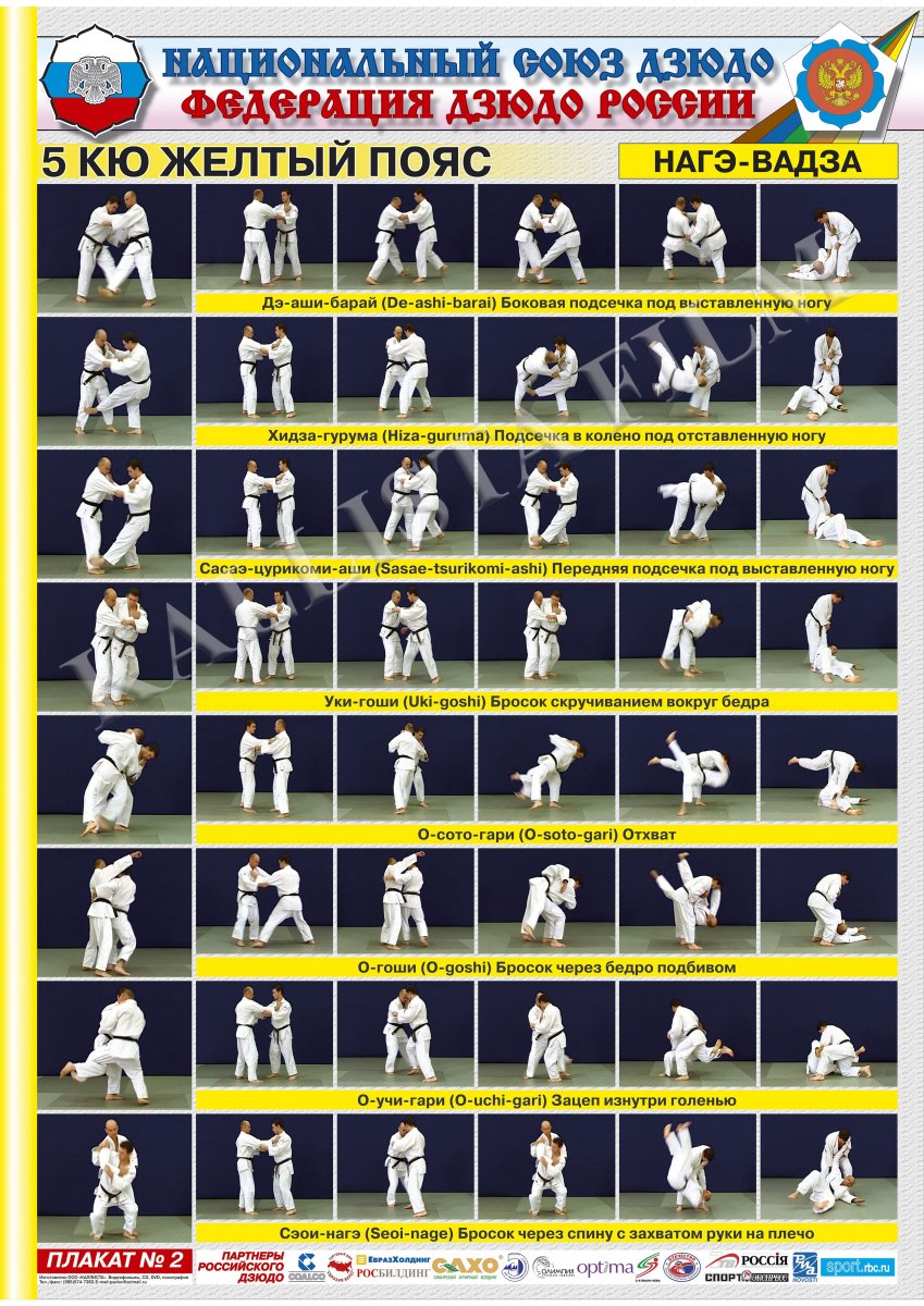 5кю желтый пояс дзюдо
