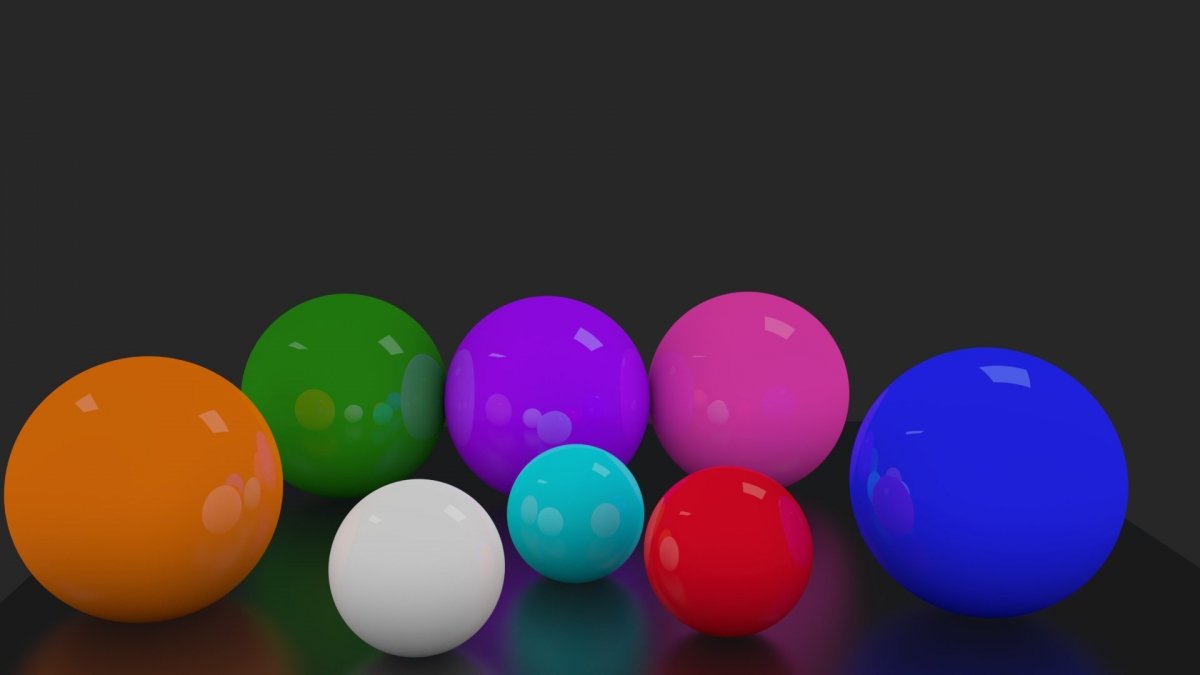 Обои на рабочий стол разноцветные шарики