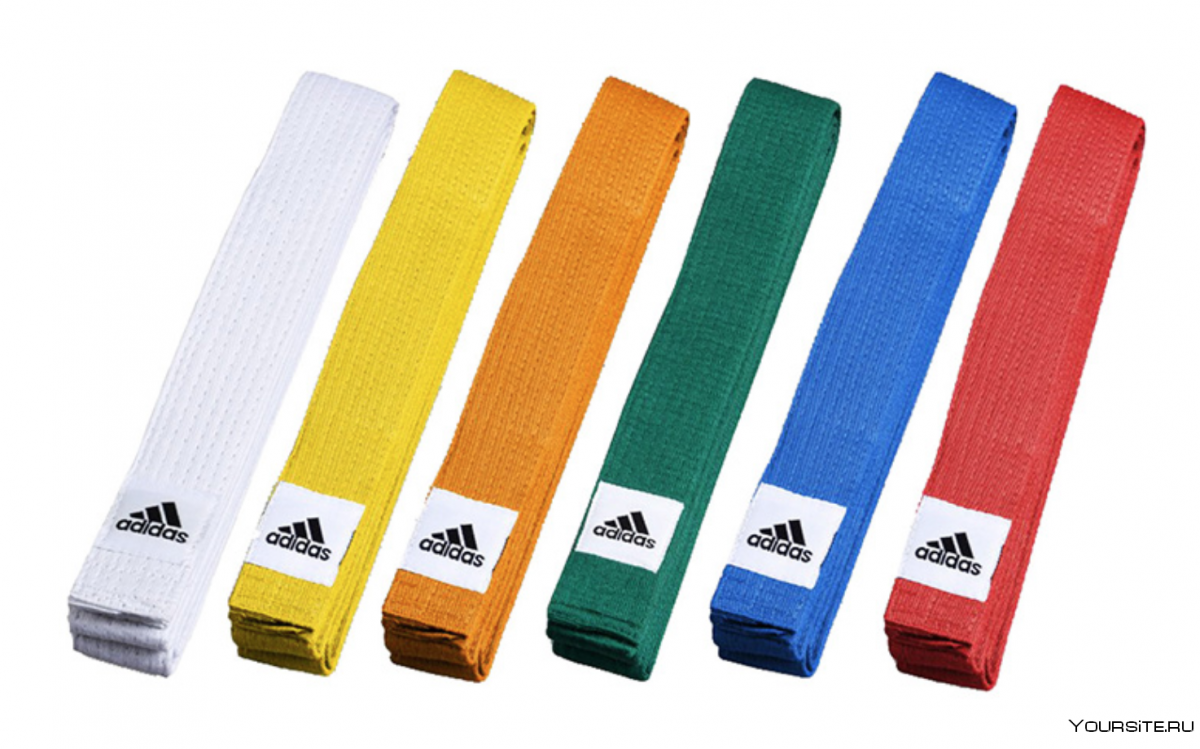 Пояс зеленый тхэквондо адидас