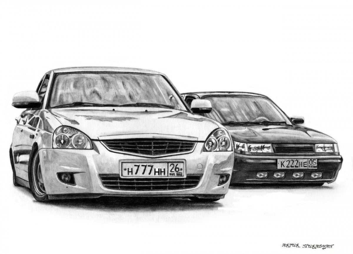 Раскраска Лада 2109