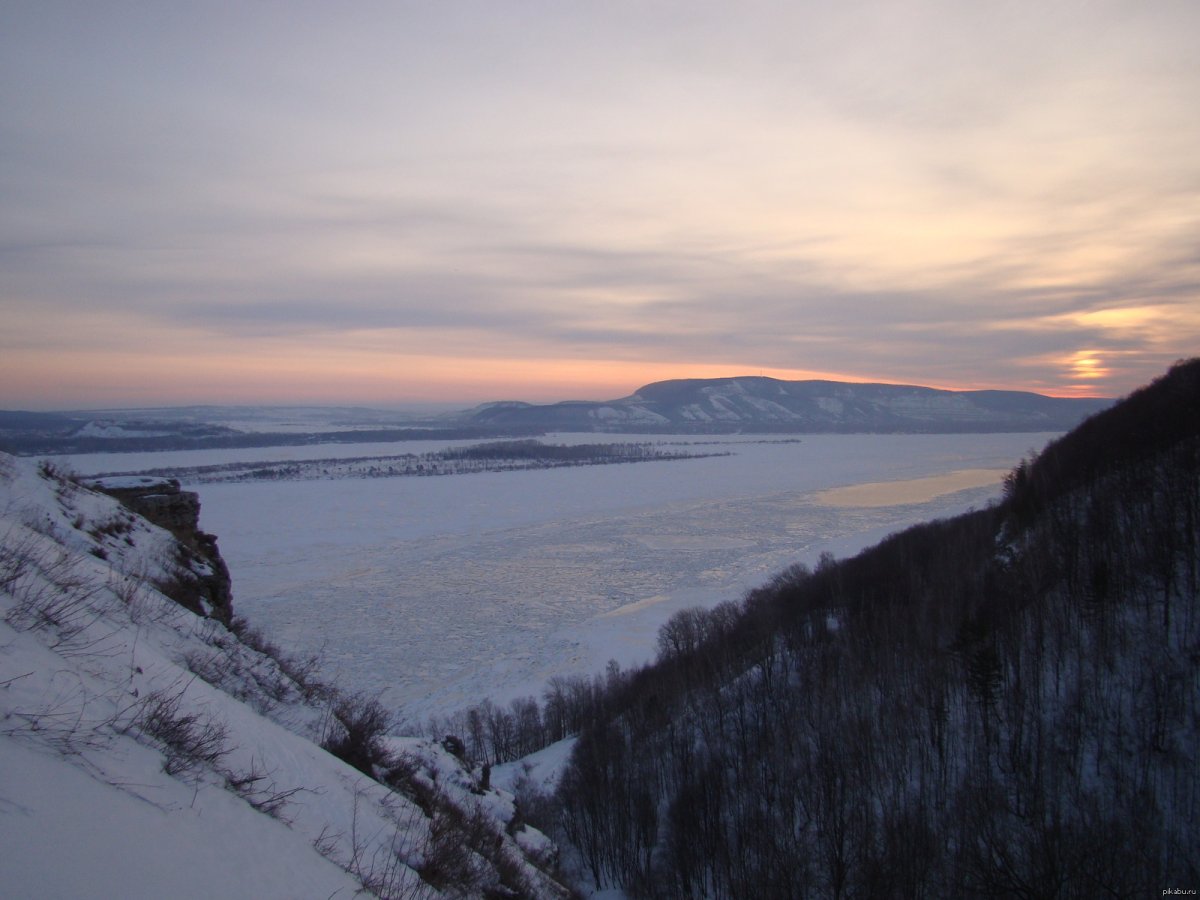 Жигулевские горы зима