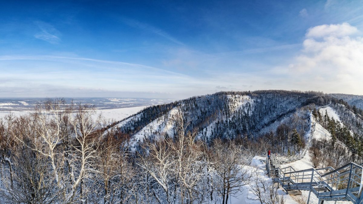 Стрельная гора Самарская область зима