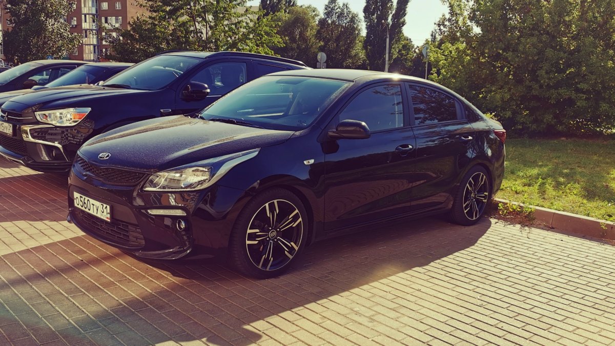 Kia Rio r17 занижение