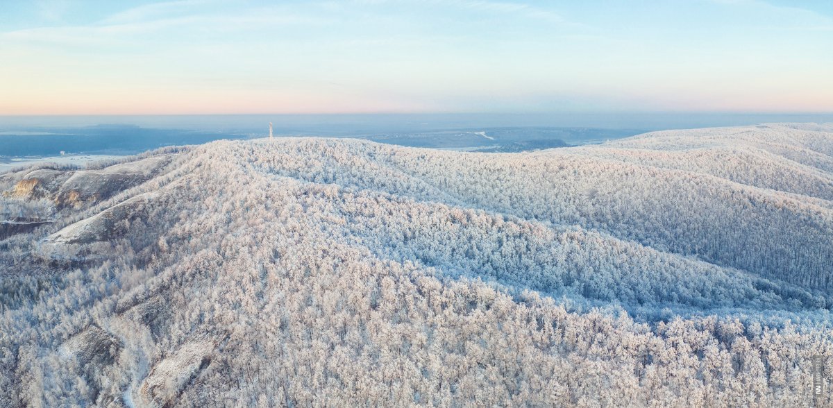 Жигулёвские горы снег