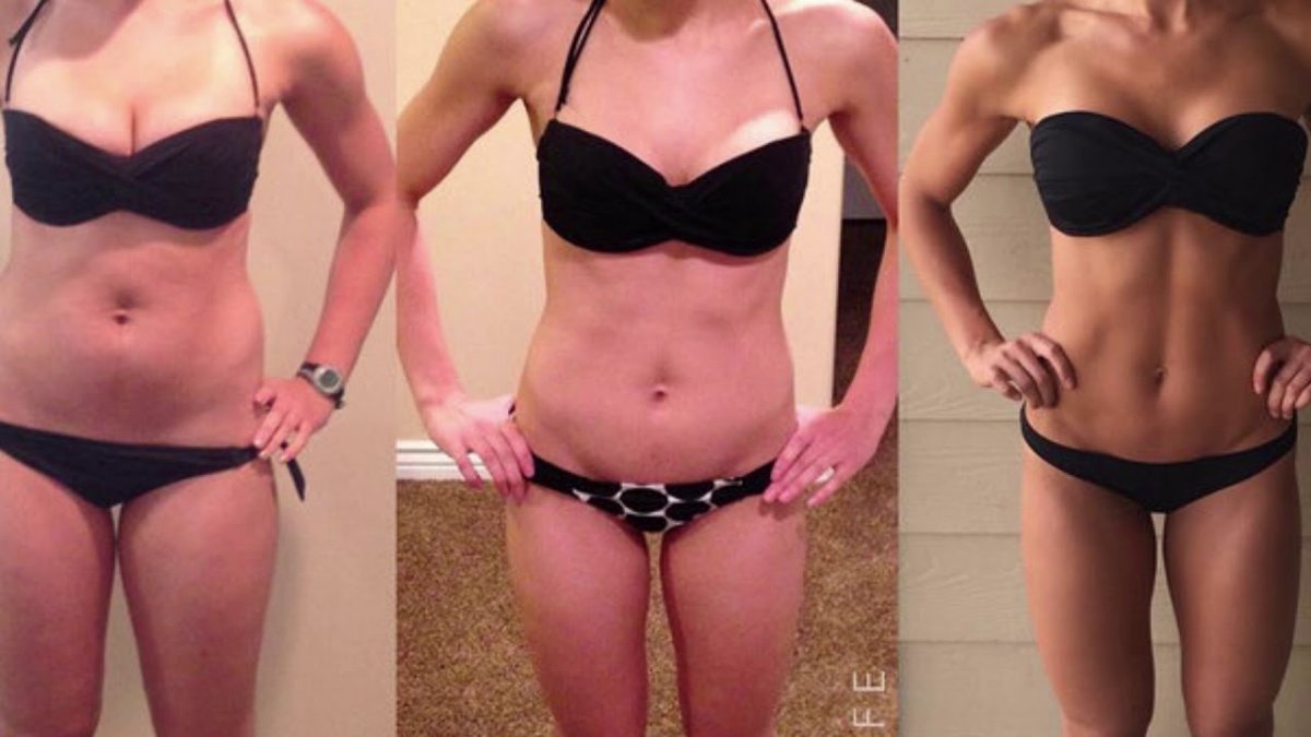 Груша до и после похудения