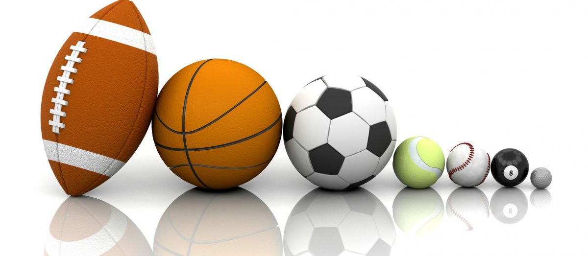Мяч спортивный цветной