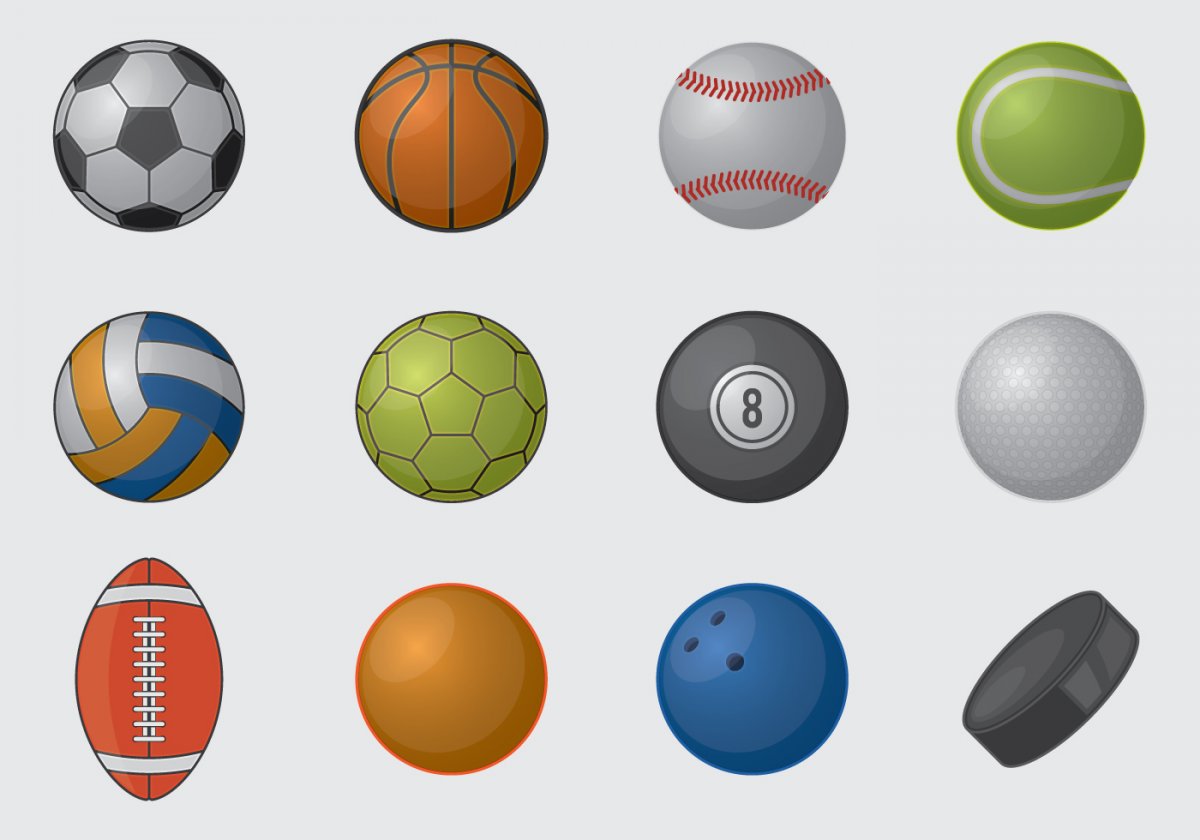 Спортивные мячики для рисования