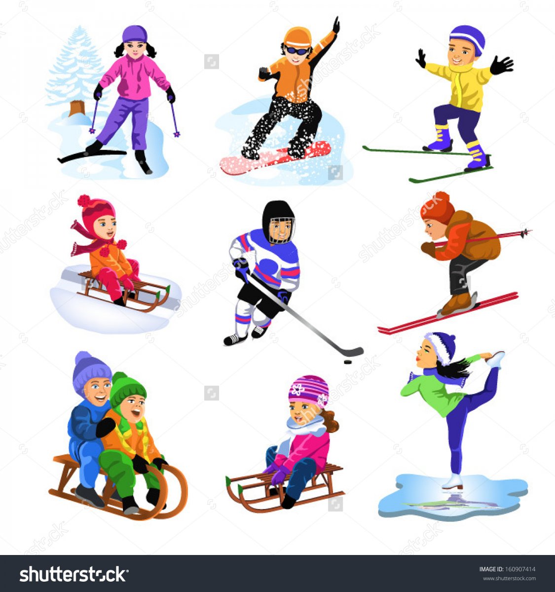 Атрибуты для зимних видов спорта
