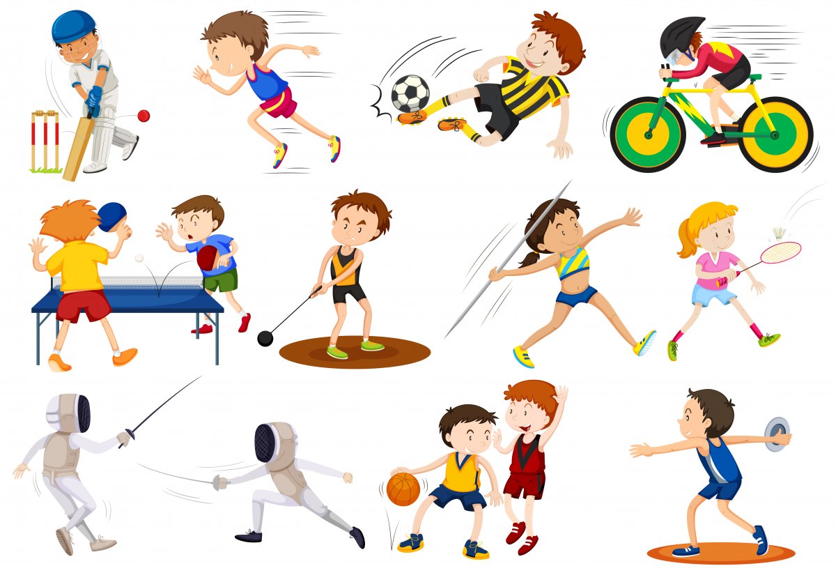 Дети разный спорт