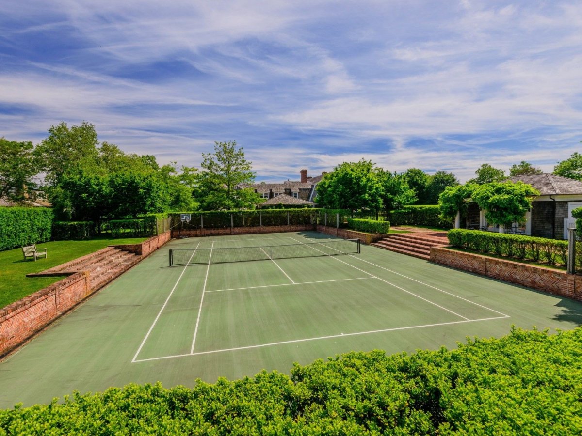 Центральный парк в Нью-Йорке теннисный корт