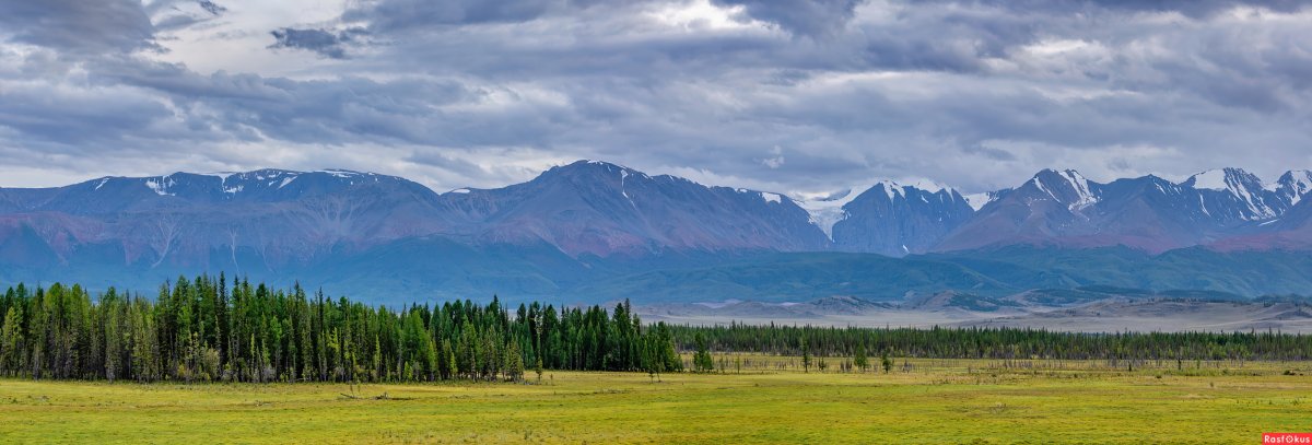 Курайская степь Алтай зимой