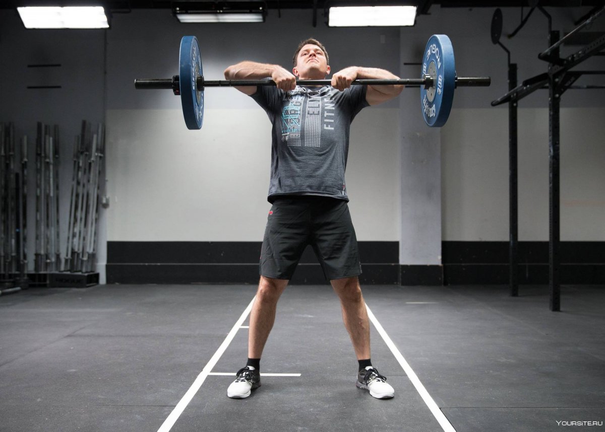 Тяга вертикального блока широким хватом