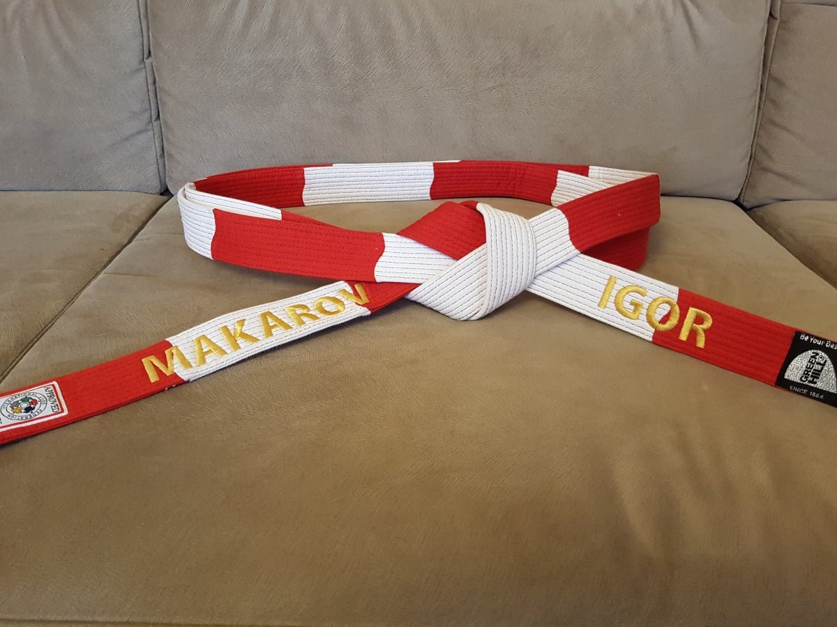 Пояс тхэквондо PROFSPORT черный