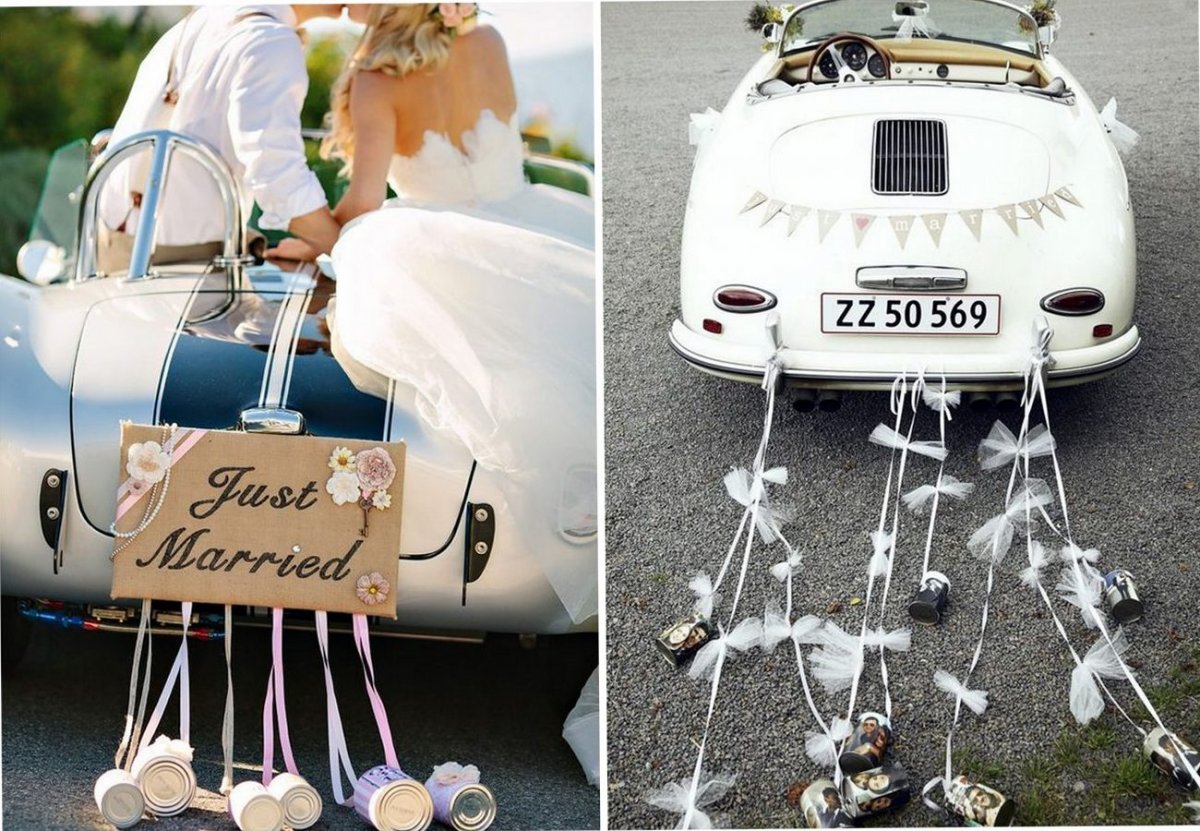 Украшение машины на свадьбу шарами